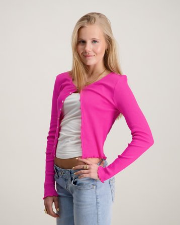 RYVLS Alina Cardigan Rosa Topper/Bluser Jente - Kids Brand Store
