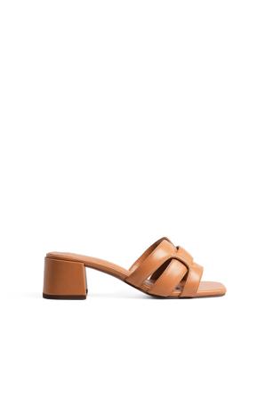 NA-KD Mules à lanières croisées - Sandales - Brun - EU 38