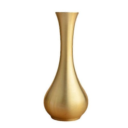 Gul Mässing Vas Elegant Mässing Liten Blomma Vas För Heminredning, Bröllop Eller Present (FMY)