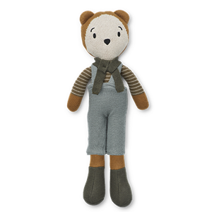 Liewood Robert bear doll Mr bear golden caramel multi mix One Size - Soft toys - One size - Gold