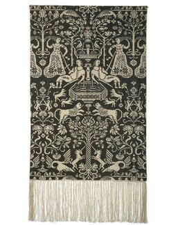 Wandbehang die Schöpfung 2 Dunkelgrün Dunkelgrün