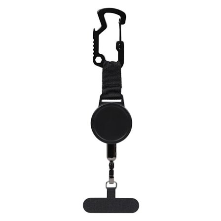 2-pakning innfellbar tyverisikret telefonholder, telefonstropp, sikkerhetsline for smarttelefon, belteklips