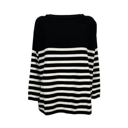 Liviana Conti Round-neck Strik Sort, Dame Striktrøjer