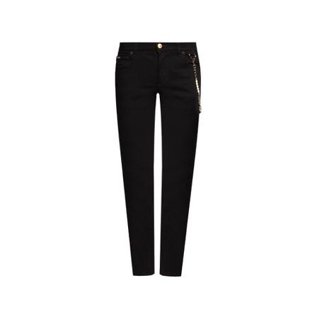 Dolce & Gabbana, Jeans with logo Zwart, Heren, Maat:M