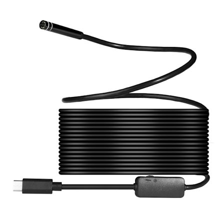 USB Type-C-inspektionskamera med 7 mm sensor og 10 meter kabel