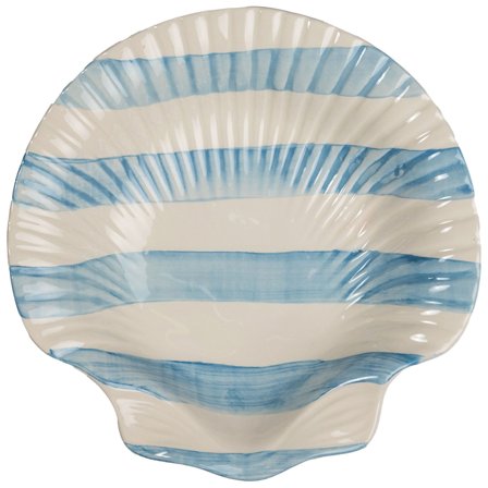 Byon Armona Stripe tallerken' - 'Lyseblå/hvit