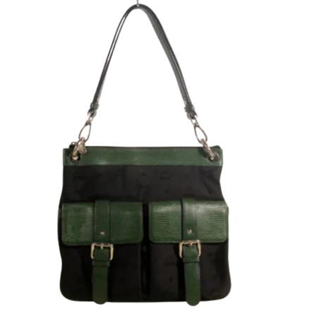 MCM Pre-owned, Pre-owned Fabric shoulder-bags Zwart, Dames, Maat:ONE Size