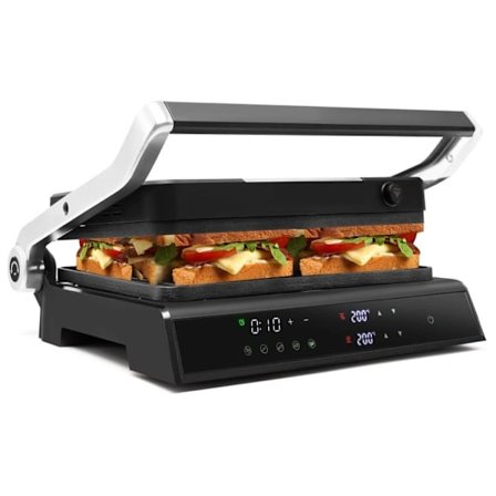 3-in-1 1800 W Panini Press Grill tarttumattomilla levyillä sähkögrilli