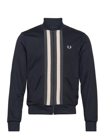 Stripe Panel Trk Jkt Black Fred Perry