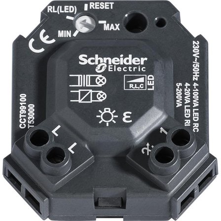 Schneider Electric WDE008301 Rasiahimmennin yleismalli, 4-100 W, Valaistus