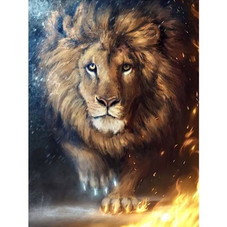 30x40cm 5D DIY Diamantmaleri Full,Lion#H Serie,DIY Diamant Rhinestone