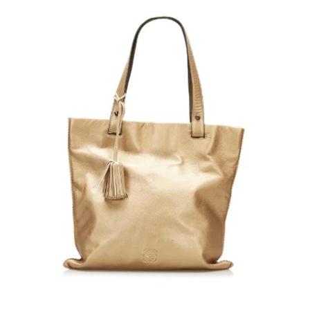 Loewe Pre-owned Pre-owned Leather handTass , Geel , Dames , Maat: ONE Size Vintage Tassen