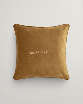 GANT - Pynteputetrekk i fløyel 50x50cm dark mustard yellow