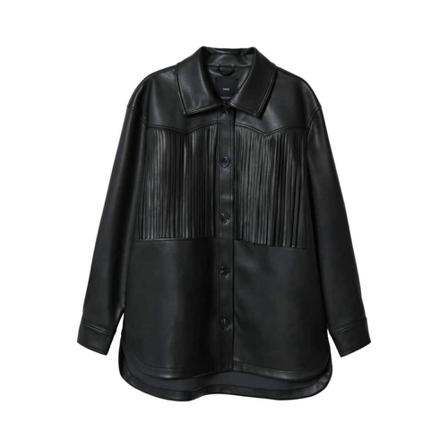 Mango - Läderjackor - Svart - Dam - Storlek: Xl, Dam, Storlek: XL