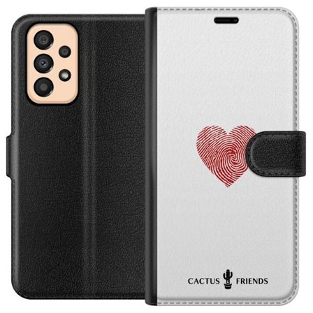 Yhteensopiva Lompakkokotelo Samsung Samsung Galaxy A33 5G Cactus and Friends - Fingerprint Love