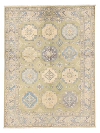 Oosters Kazak Fine Vloerkleed 152X201 Oranje/Beige Wol, Afghanistan Carpetvista