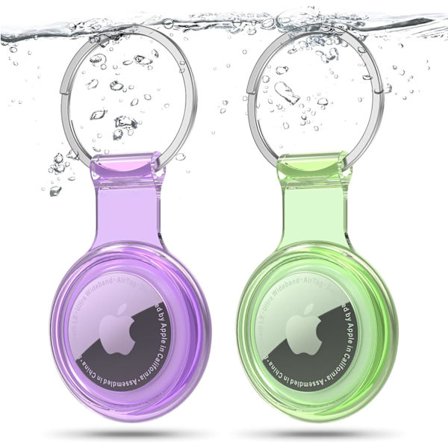 2-pakkaus Airtag-pidike, Airtag-kotelo yhteensopiva Apple AirTagien kanssa, vedenpitävä ja pölytiivis ja törmäyssuojattu Airtag-kansi monivärisellä 