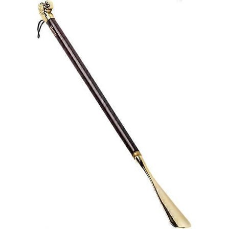 32 cm gyldent skohorn med holdbart langt håndtag - Skohorn til hjemmet