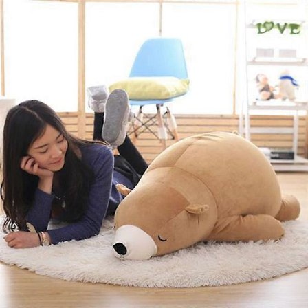 Kawaii Iso Jääkarhu Pehmolelu Pehmeät Vaahtomuovihiukkaset Isäkarhu Simulaatio Suuri Lasten Kangasnukke Tyyny Syntymäpäivälahja Lapsille