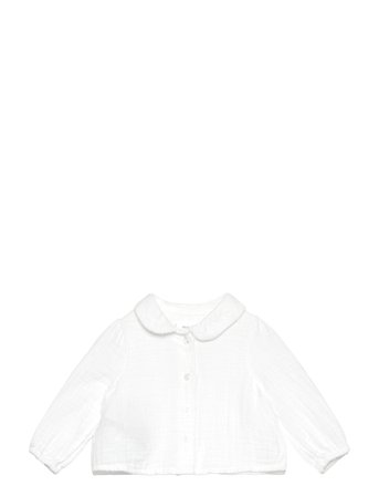 Bamboo Cotton Blouse White Mango