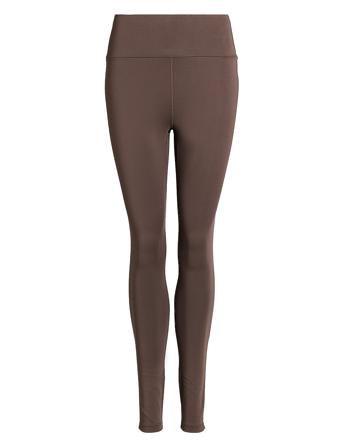 Elene Tights Zip Running/training Tights Brun Rethinkit*Betinget Tilbud