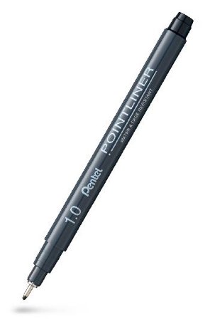PENTEL Fineliner Pointliner 1,0mm svart - Lyreco - Kontorsmaterial - Pennor - Finelinerpennor