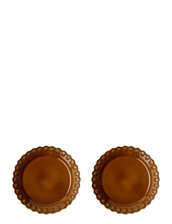 Tulipa Dinnerplate 26 Cm 2-Pack Home Tableware Plates Dinner Plates Brown PotteryJo