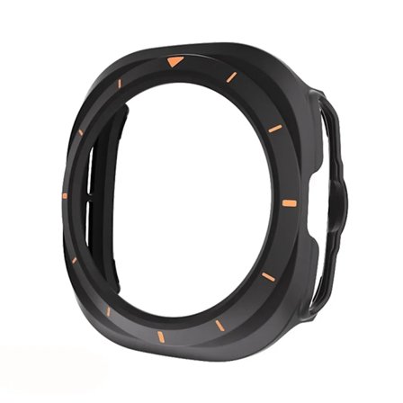 För Samsung Galaxy Watch 7 Ultra 47mm Smart Watch PC-fodral Skydd Klocka 47mm Ram Fallsäker Skyddsfodral Stötfångare