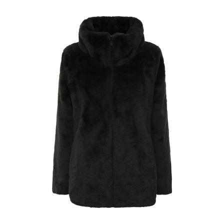 Save The Duck Faux Fur & Shearling Jakke Sort, Dame