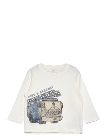 name it Nmmdusty Nreg Ls Top Box - Cream - 92