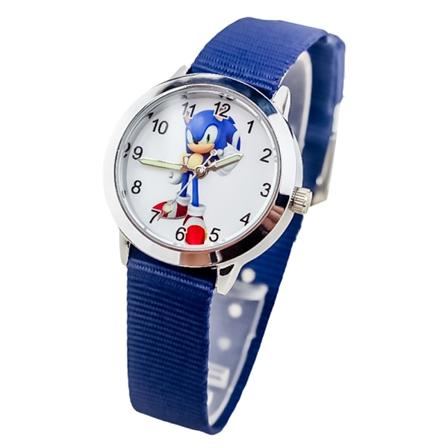 Sonic The Hedgehog Klokke Barn Gutter Jenter Søt Kvartsklokke blue