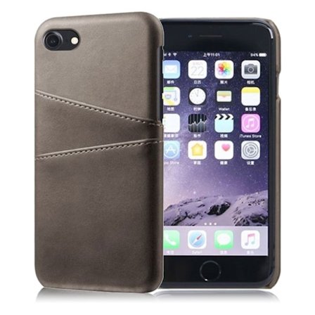 iPhone SE 2020 / iPhone 7 / iPhone 8 skal med korthållare - Silver/Grå