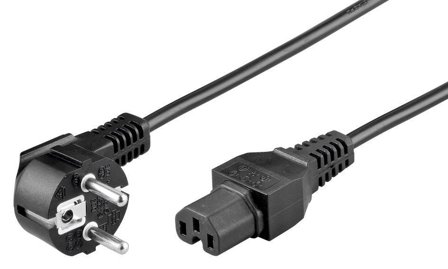 MicroConnect Power Cord CEE 7/7 - C15 1m