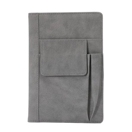 Grå læder Notebook Daily Premium Notebook Travel Journal
