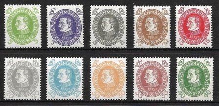 Danmark 1930 - AFA 186-195 - Postfrisk