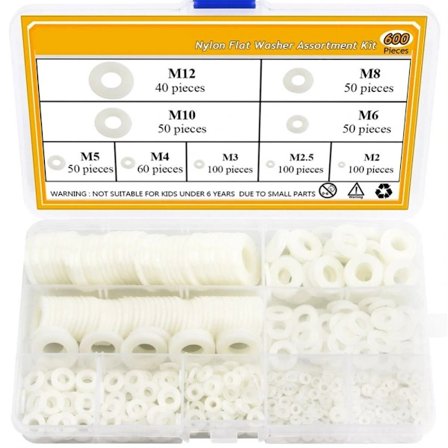 600 st Nylon Plattbricka Sortimentset Plastbrickor