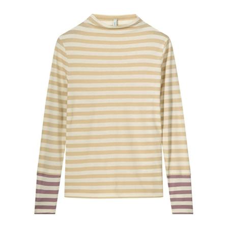Summum Woman, Summum Striped Jersey Top Ivory Beige, Dames, Maat:L