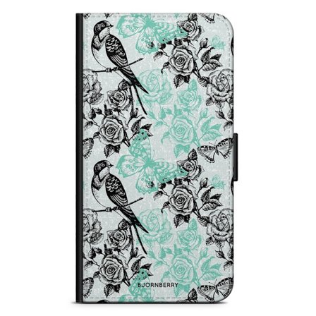 Bjornberry Fodral iPhone 6 Plus/6s Plus - Fåglar & Rosor