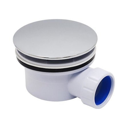 Dusjkaravløp i plast - Dusjkaravløp 90 mm diameter hull ABS krom