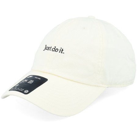 Nike - Beige unconstructed Lippis - Nk Club Cap Cb Jdi L Coconut Milk/Black Dad Cap @ Hatstore