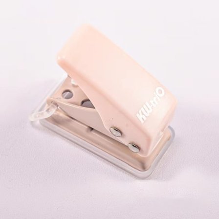 pc mini hulmaskine 8 sider hul med simple runde huller til DIY indbinding af køer Pink