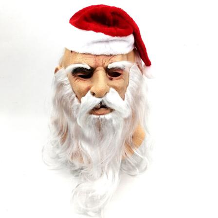 Santa Claus Hat Mask Kostym Head Cover Type2