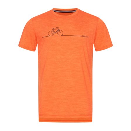 Super.natural Men's Bike Line Tee Men short-sleeved sweaters Orange XXL
