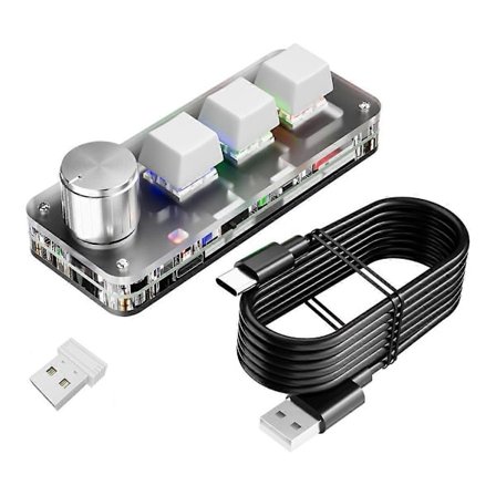 3 Taster 1 Knapp 2.4G Makrotastatur Mini Gaming Mekaniske Tastaturer Som Vist