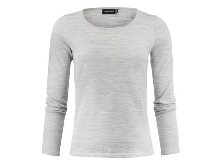 J. HARVEST & FROST Tröja merino J.HoF u-ring dam grå XL - Lyreco - Yrkeskläder - Tröjor och Sweatshirts - Stickat