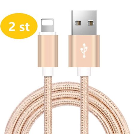 2 st super kvalitet 3 m iphone guld