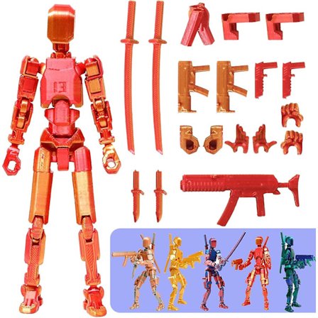 T13 Action Figur, Titan 13 Action Figur 3D Titans Figur, 3D Printet Action Figur Nova 13 Action Figur, Multi-Artikulære Action Figurer