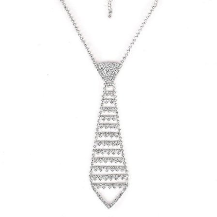 Mode Smycken Rhinestone Slips Halsband Kedja Smycken Slips Halsband Smycken Halsband