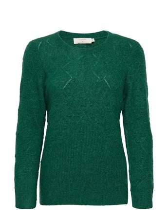Crmerle Pointelle Knit Pullover Pulllover Grön Cream
