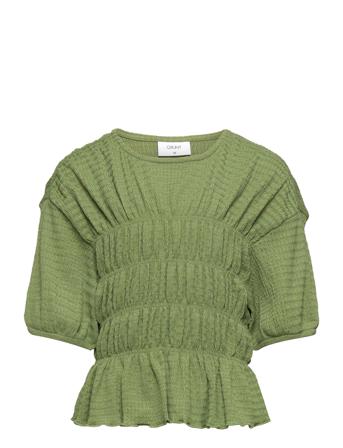 Fabienne Blouse Bluse Tunika Grøn Grunt